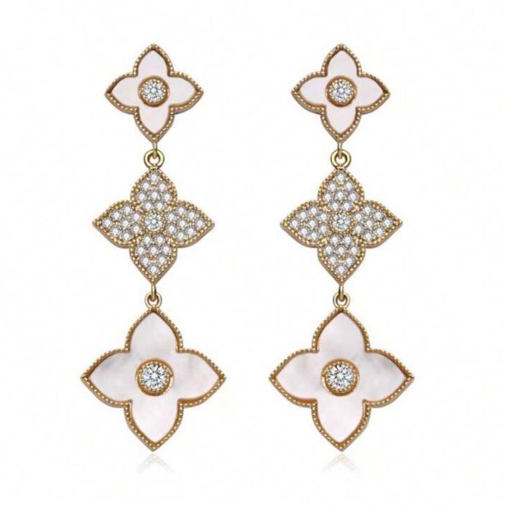 Flower drop Earrings M1485